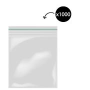 Austar Press Seal Bag  30% Recycled Green Stripe 330 x 330mm 50um Carton 1000