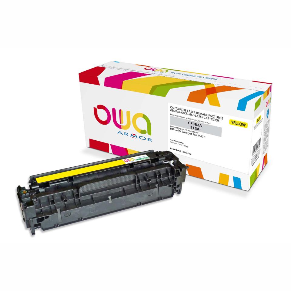 Owa CF382A Toner Cartridge 2.7K Yellow