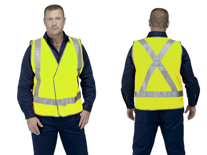 Guardian Safety High Visibility Day And Night Vest with 2 Inch ...