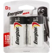Energizer Max 1.5V Alkaline D Battery Pack 2