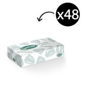 Sorbent Professional 25301 Silky White Facial Tissue 2 Ply 100 Sheets Carton 48