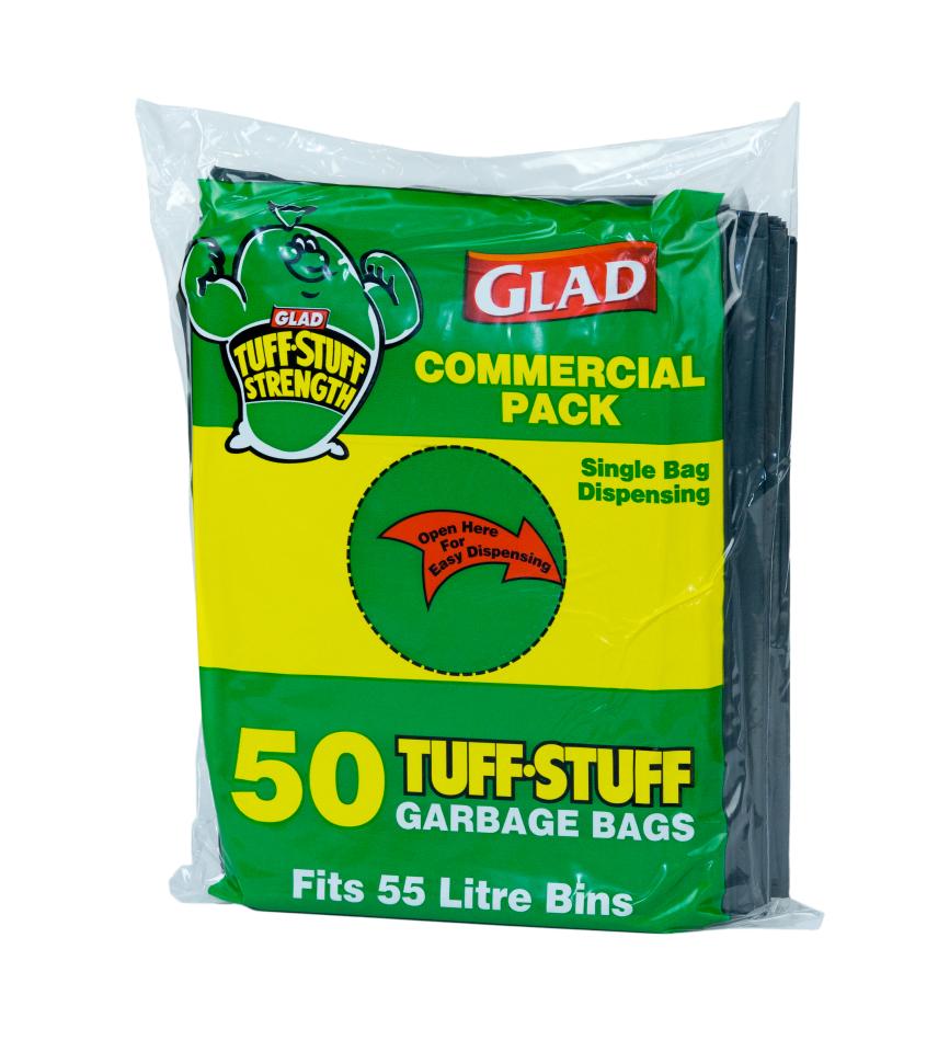 Glad - Tuff Stuff Garbage Bag Medium - White
