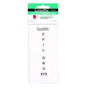 Crystalfile Suspension Indicator Round Edge Inserts A-Z White Pack 60