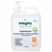 Integrity Health & Safety Indigenous Germ Buster Antibacterial Hand Sanitiser Gel 1L