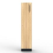 Steelco 1 Door Locker - 1850h x 400w x 500d With 18mm MR Door Natural Oak