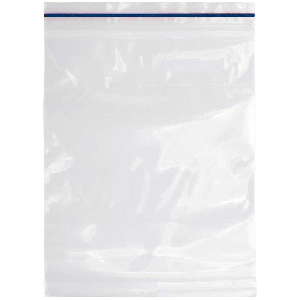 Plastic Press Seal Bags 75x125mm Pack Of 100