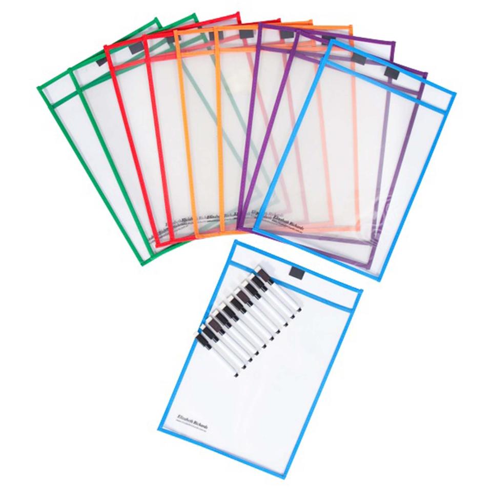 Learning Can Be Fun Write N Wipe A4 Paper Saver Sleeves Pack 10 Image
