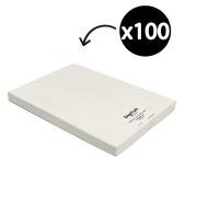 DigiTuff Synthetic Premium Media 4up Luggage Tag A4 260gsm 195ums Matt White Pack 100