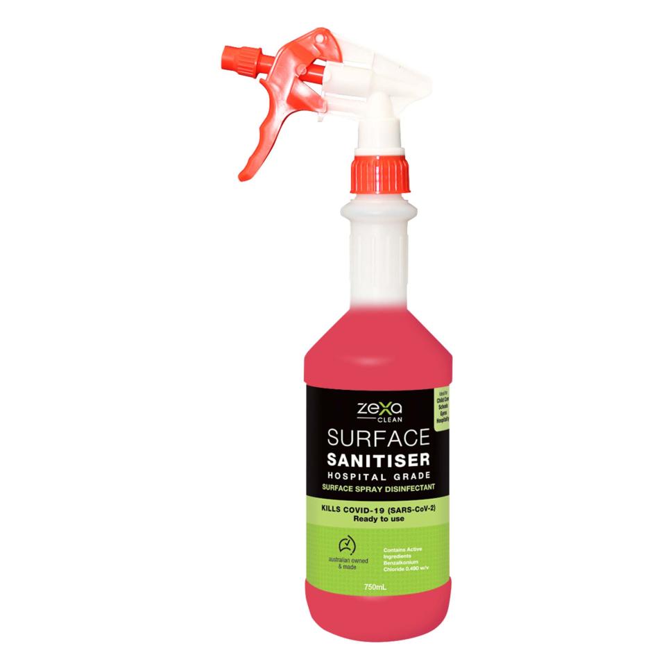 Zexa Surface Sanitiser Disinfectant Spray Hospital Grade Spray 750ml