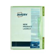 Avery Green Transparent Plastic Project File - Holds 20 Sheets