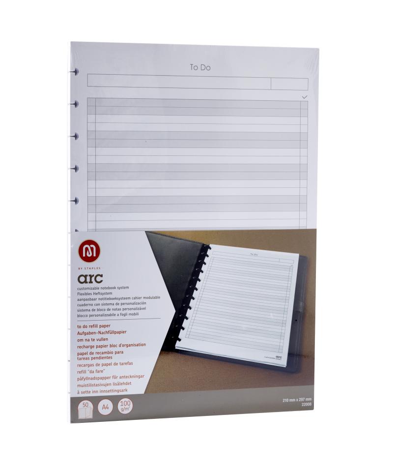 A5 Staples ARC Notebook Refill Paper 