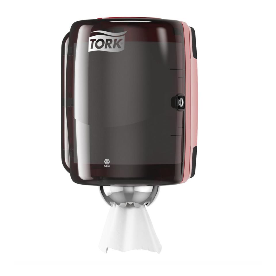 Tork 659008 Centrefeed Dispenser M2 Red/Smoke
