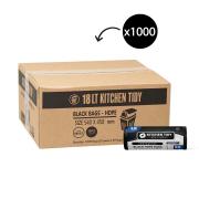 Austar Bin Liners Kitchen Tidy 450 x 540mm 18 Litre Black Roll 50 Carton 1000