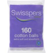 Swisspers Cotton Wool Balls Pack Of 160