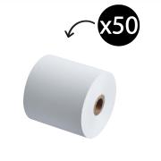 Plain Bond Paper Roll 57x57mm x 12mm Core White Carton 50