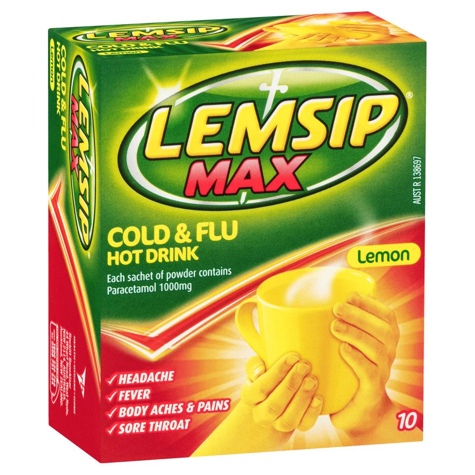 Lemsip Max Cold And Flu Hot Drink Sachets Pack 10