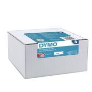 Dymo D1 Label Cassette Tape 12mm X 7m  Black On White Value Pack 10