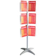 Esselte Brochure 1.5m Carousel Holder 18 Compartments A4 Clear