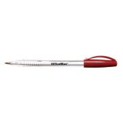 Officemax Red Ballpoint Pens Non Slip Grip 1.0mm Medium Tip Pack 10