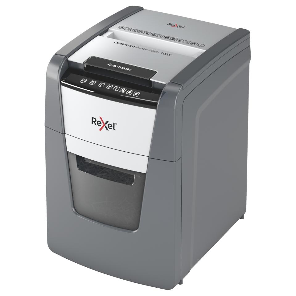 Rexel Optimum Autofeed Shredder 100X Cross Cut Image