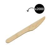 Ecoware Wooden Knife 165mm Coated CWK165F Carton 2000
