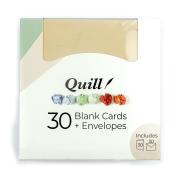 Quill Kraft Square Cards & Envelopes Box 30