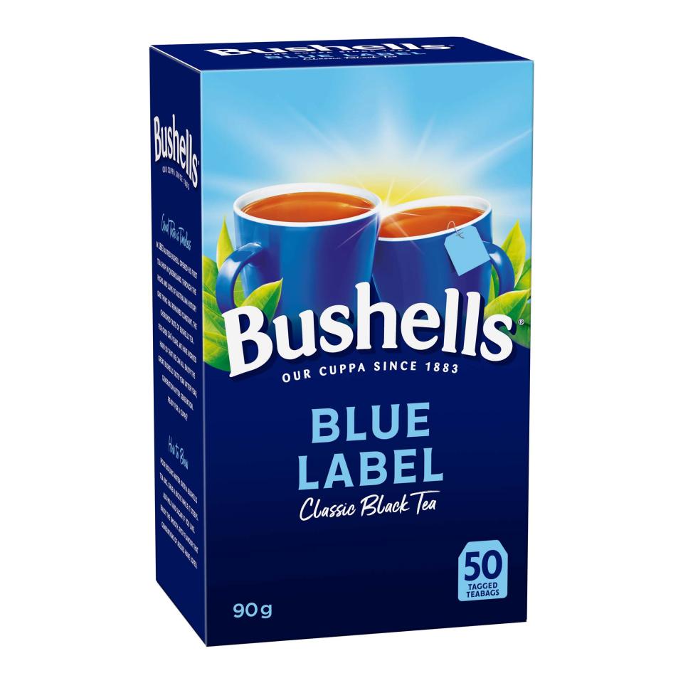 Bushells Blue Label Classic Black Tea Bags Pack 50 | Winc