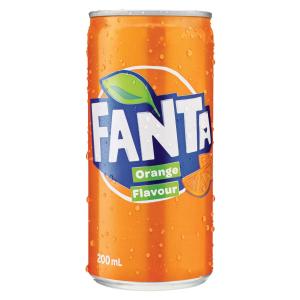  Fanta  Slim Line Can  200ml Pack 8 Winc