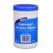 Edco Isopropyl Surface Wipes Canister Pack 75
