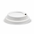 Thumbnail image of Biopak Plant Fibre Coffee Cup Lid 80mm To Suit 8oz Cup White Carton 1000