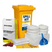 Stratex Wheeled Bin Standard Oil & Fuel Spill Kit 120L 