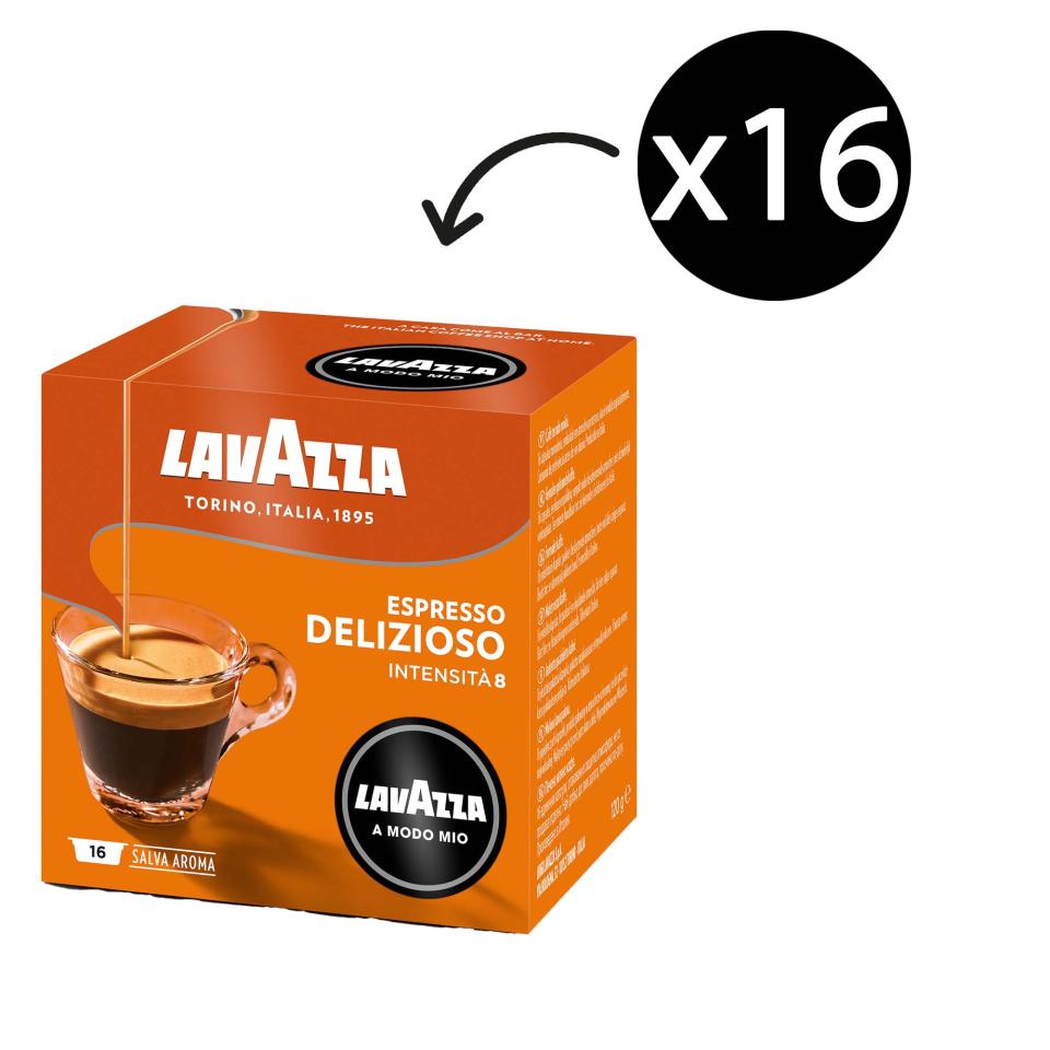 Lavazza A Modo Mio Coffee Capsules Delizioso 7.5g Box 16
