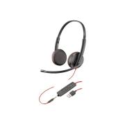 Poly Blackwire C3225 Headset Stereo Corded 3.5mm USB 