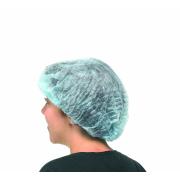 Safechoice Disposable Crimped Hairnet 21'' Blue Carton 1000