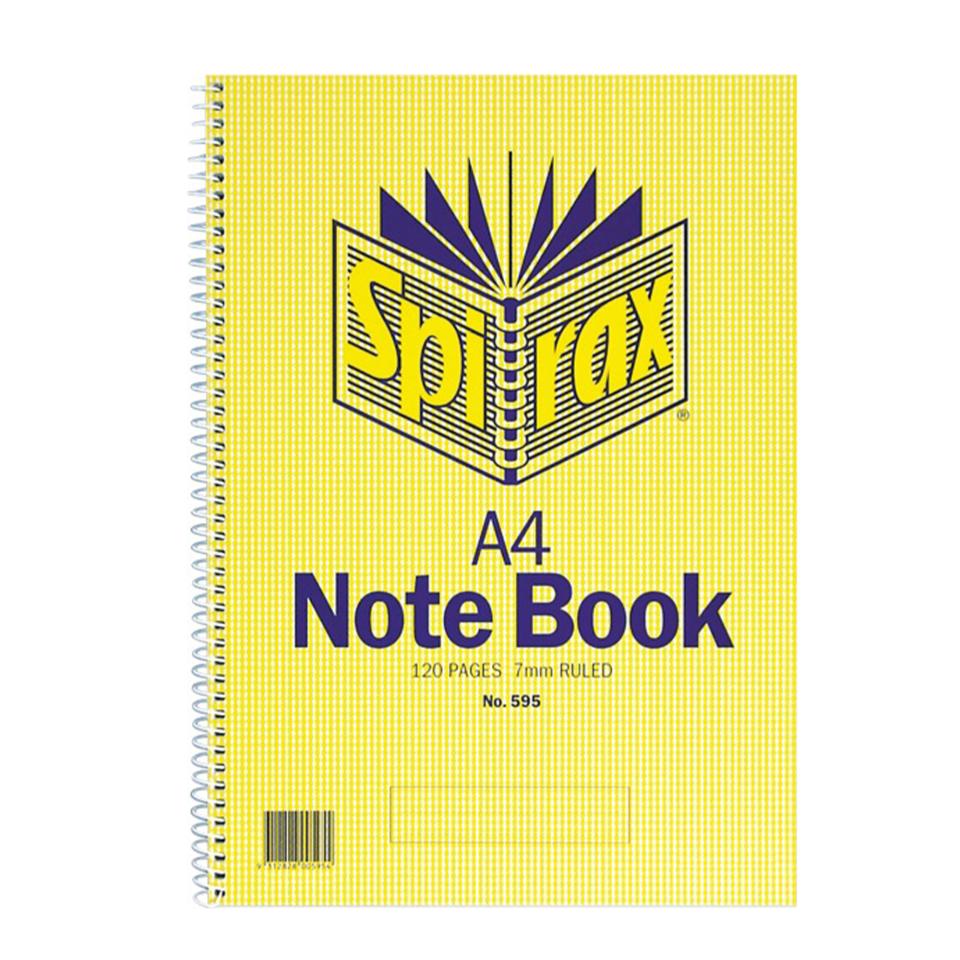Spirax 595 Notebook A4 Side Opening 120 Pages