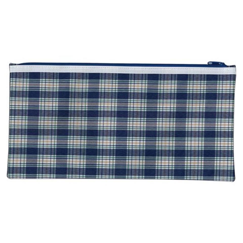 Winc Tartan Pencil Case 1 Zip Pouch 340x170mm Image