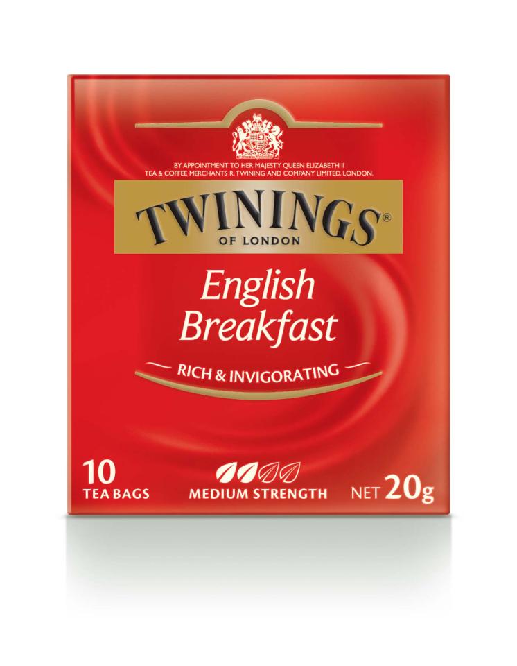 Twinings English Breakfast Tea Bags Pack 10 | Winc