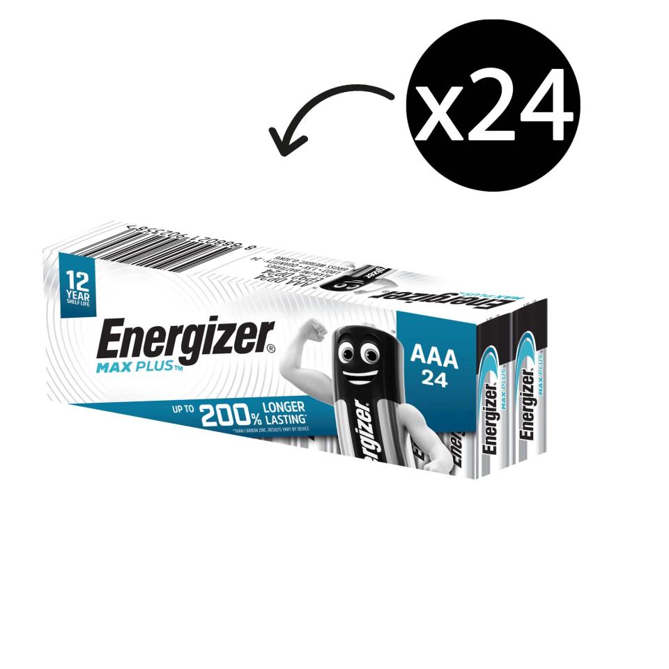 Energizer Max Plus Performance 9V Batteries 12 Pack