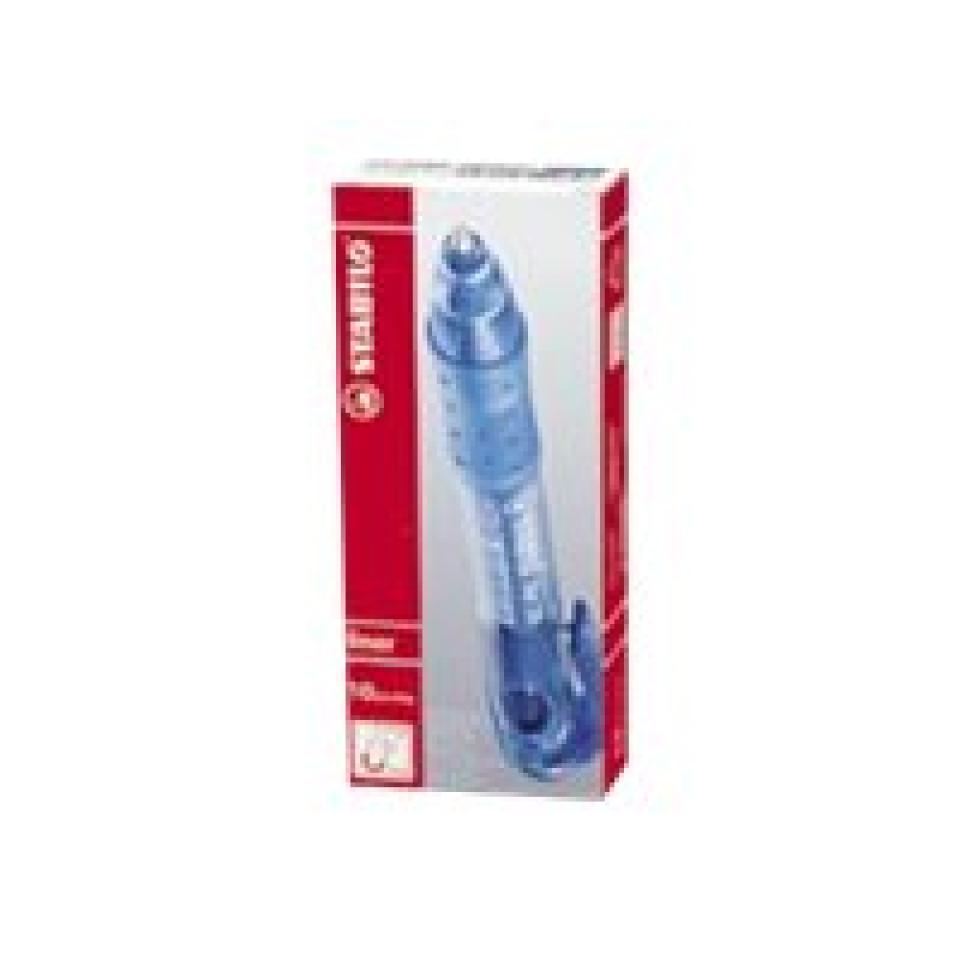 Stabilo 308 Liner Retractable Ballpoint Pen Medium 0.4mm Blue Box 10 Image