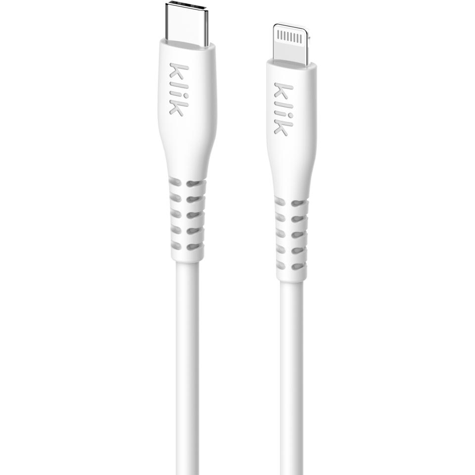 Klik 2.5m Usbc To Apple Lightning Mfi Cable - White