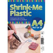 Shrink-me Plastic A4 Clear Pack Of 10