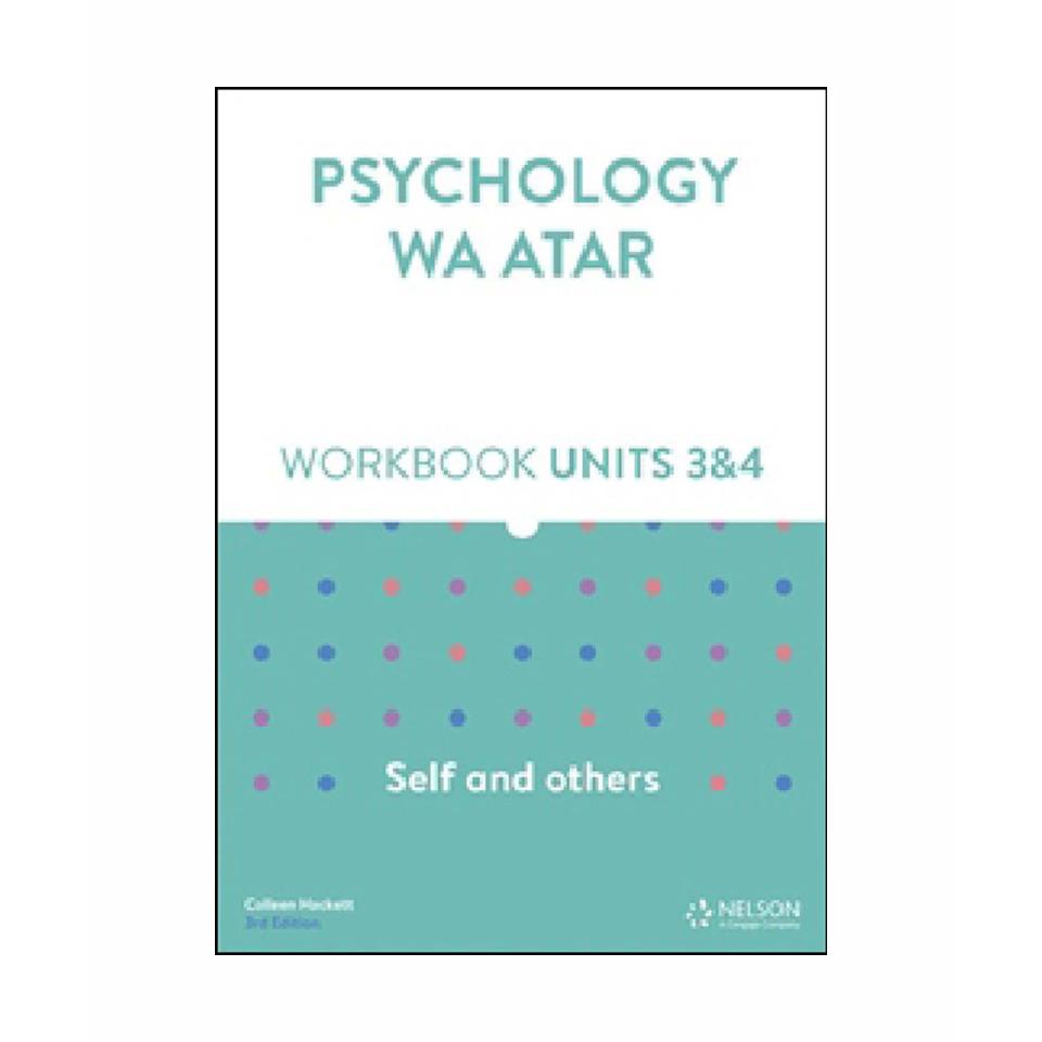 Cengage Psychology WA ATAR Self And Others Units 3 & 4 Workbook 3rd Edition Elizabeth Conocono