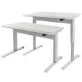 Thumbnail image of Visionchart Airo Height Adjustable Desk Aluminium Shark Nose Edge 1200W x 700D x 700-1130Hmm White