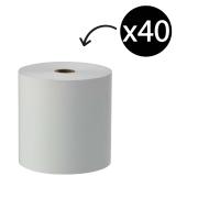Winc Thermal Paper Roll 1ply 80x80mm 12mm Core White Carton 40