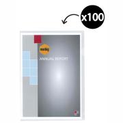 Marbig Letter File A4 Ultra PP Clear Pack 100