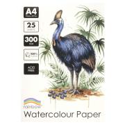 Rainbow Watercolour Pad 300gsm A4 25 Sheets