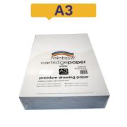 Rainbow Drawing Cartridge Paper A3 200gsm 250 Sheets White