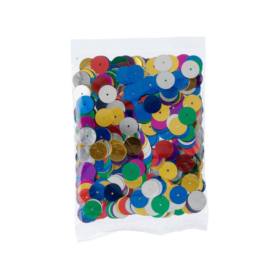 Jasart Sequins Round Assorted Colours 10mm Pack 25g