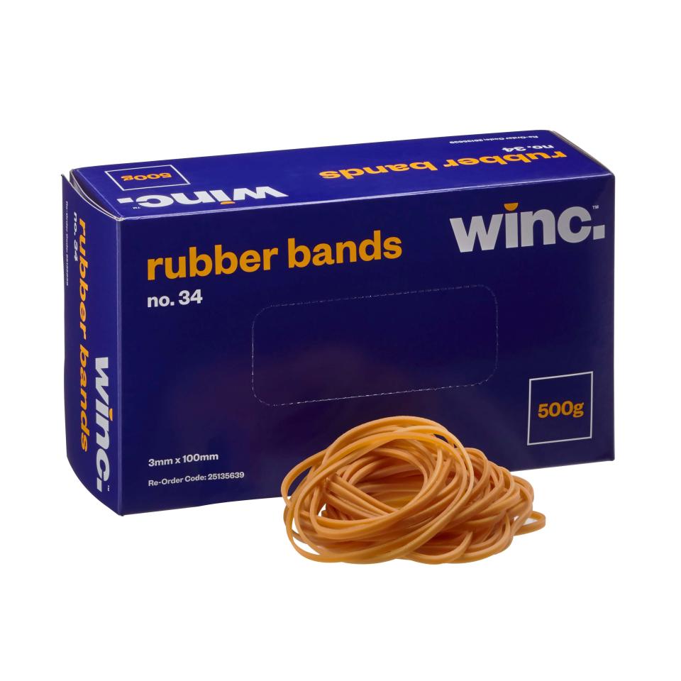 Winc Rubber Bands No. 34 500g