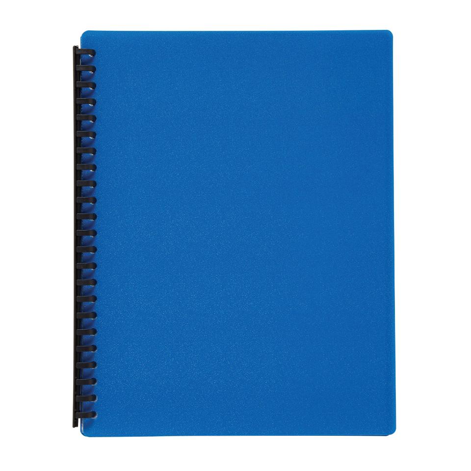 blue a4 display book 20 pockets